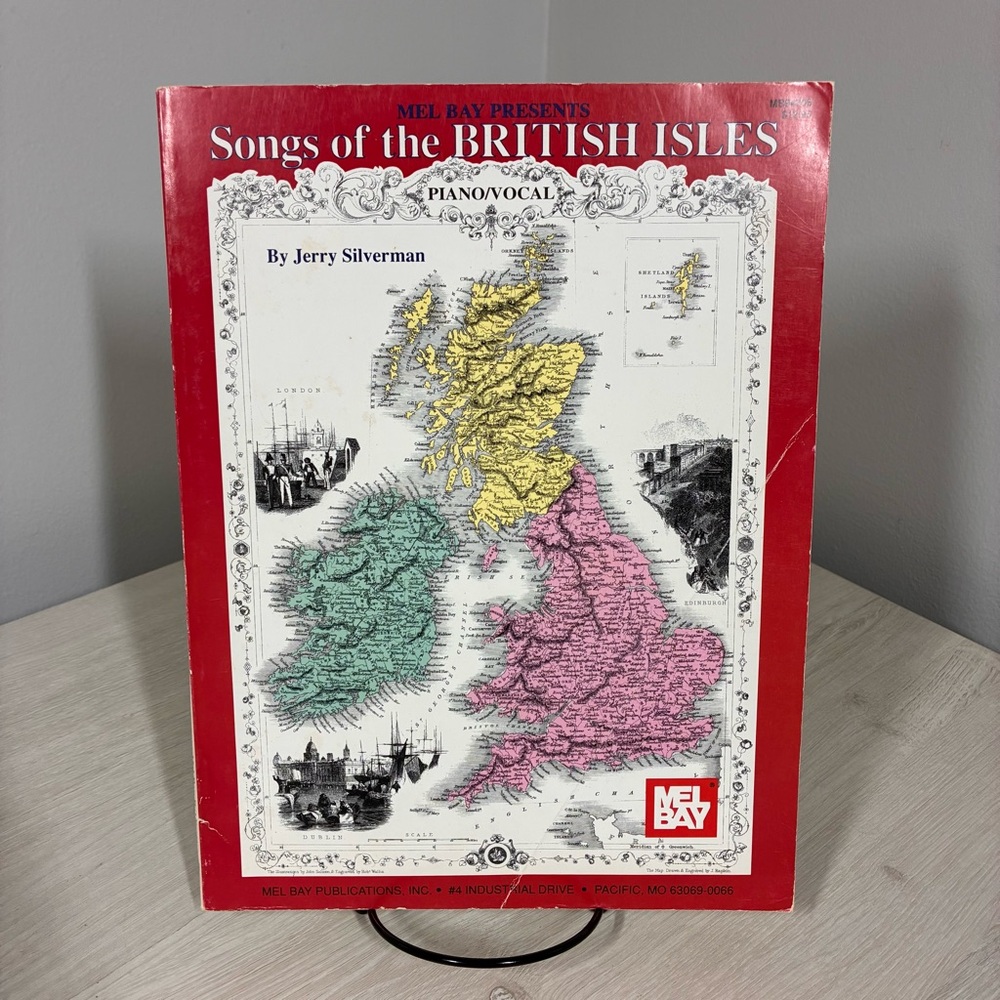 Jerry Silverman Songs Of The British Isles Mel Bay Folk Songbook Sheet Music PB